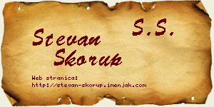 Stevan Skorup vizit kartica